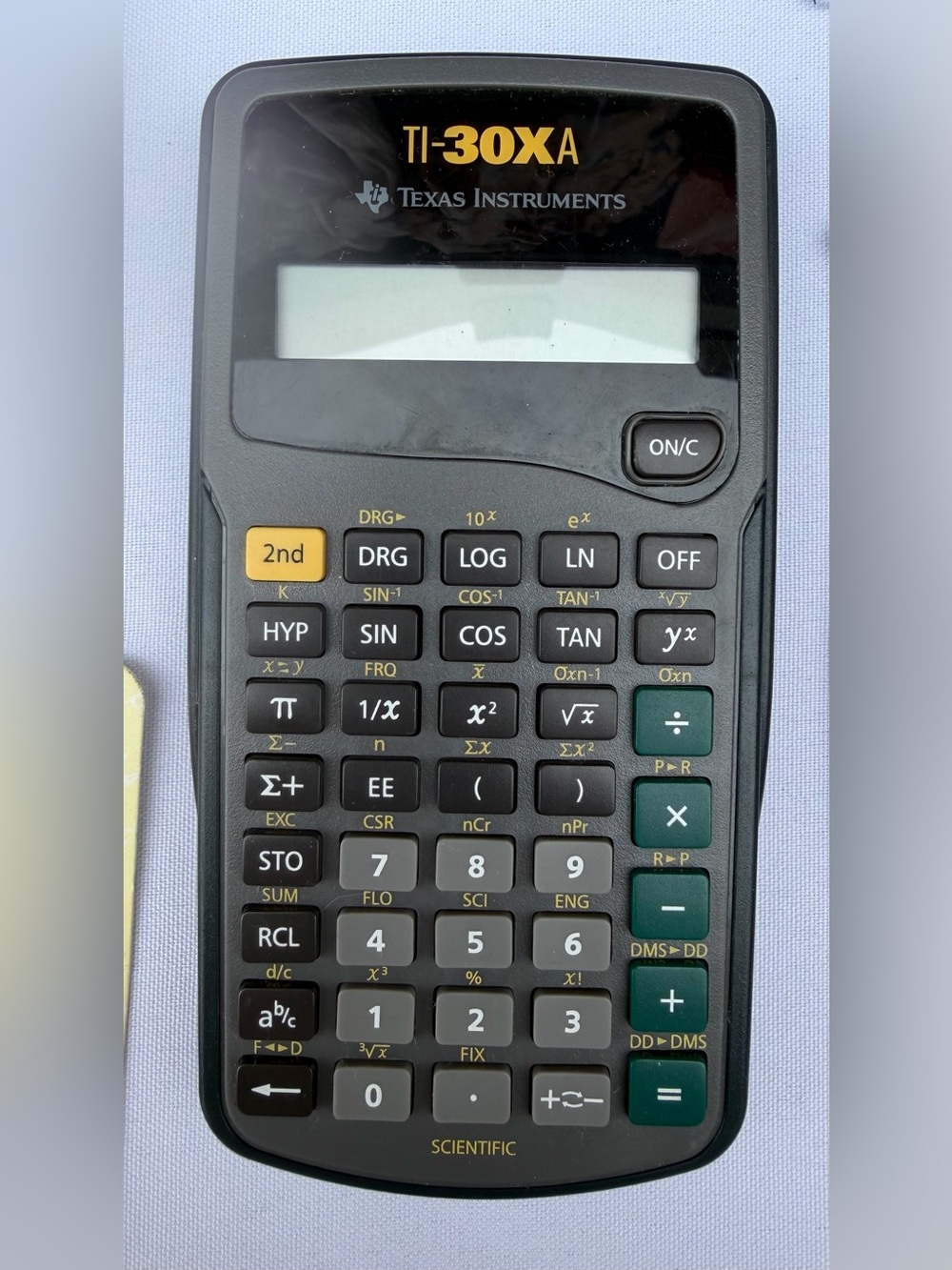 TI-30XA Texas Instruments Black Scientific Calculator - Advanced Functions